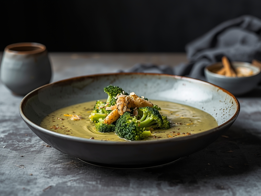 Broccolisuppe med fløde