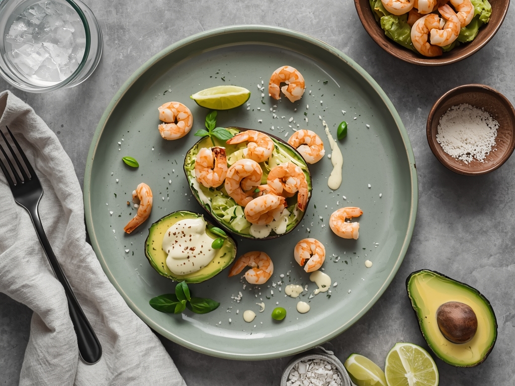 Rejesalat med avocado og lime