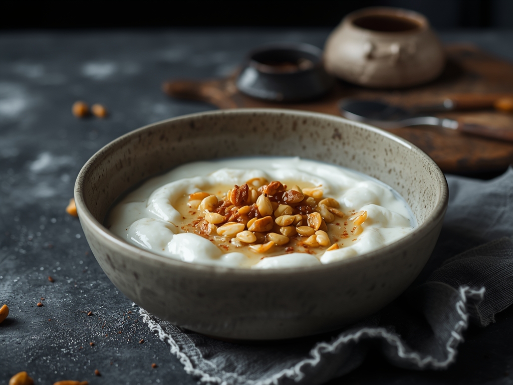 Skyr bowl med nødder og bær
