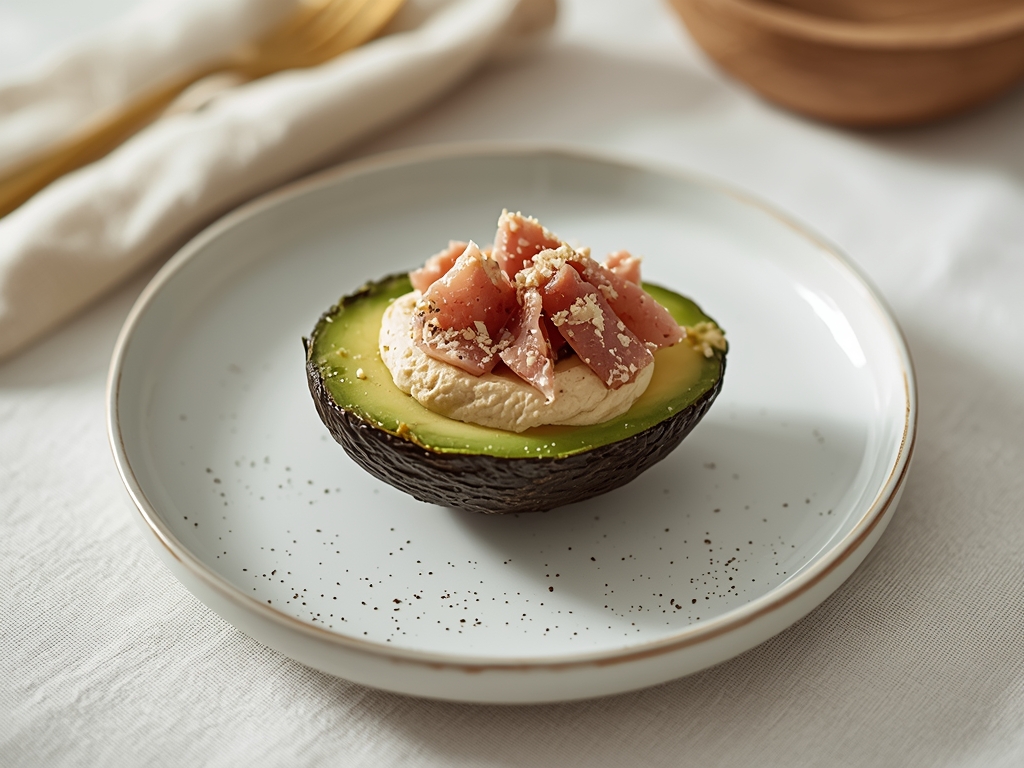 Tunmousse i avocado